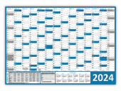 Wandkalender DIN A1 2024 Blau - gerollt