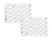 Grau Wandkalender DIN A1 2026 + 2027 - Classic-2