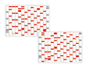 XXL Wandkalender DIN A0 2026 + 2027 (rot2)