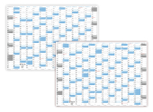 XXL Wandkalender DIN A0 2027 + 2028 (blau2)