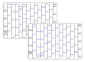 XXXL Wandkalender 2026 + 2027 Special A0 (1200x800mm) nass abwischbar
