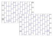 XXXL Wandkalender 2027 + 2028 Special A0 (1200x800mm) nass abwischbar