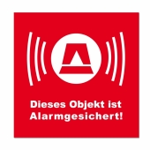 XL Folienaufkleber Alarm Rot