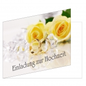 25 Einladungskarten A6 Hochzeit 4-Seitig (EKT-104)