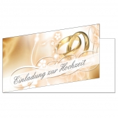 100 Einladungskarten DL Hochzeit 4-Seitig (EKT-102)